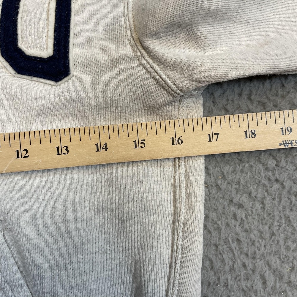 Polo Ralph Lauren Hoodie Boys 8 Gray POLO Applique Full Zip Hooded Embroidered - Picture 7 of 9